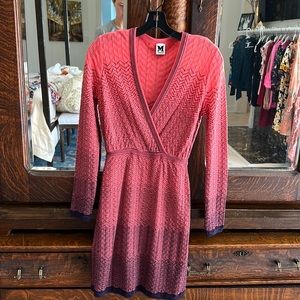 Beautiful, M Missoni, pink and blue knit dress